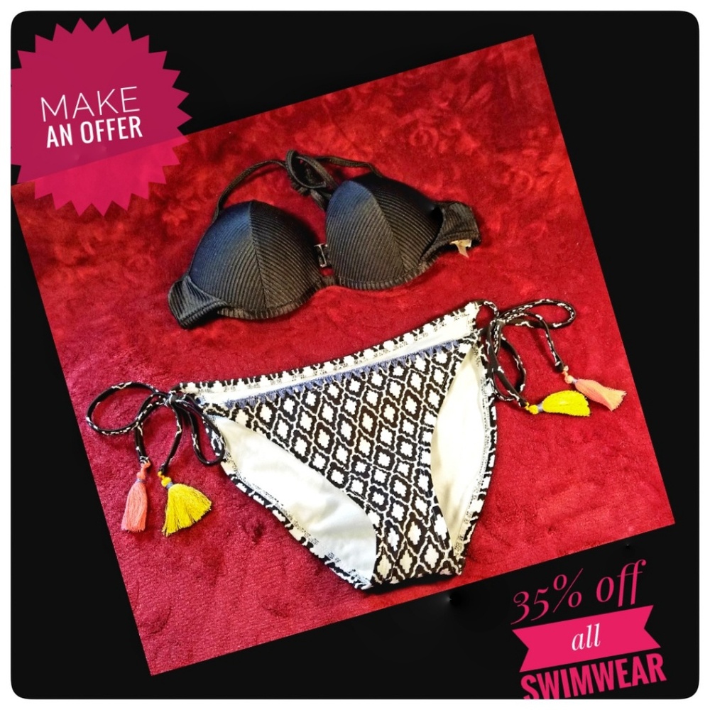 👙💗NWOTs Bikini Top & tie Bottoms💟💛